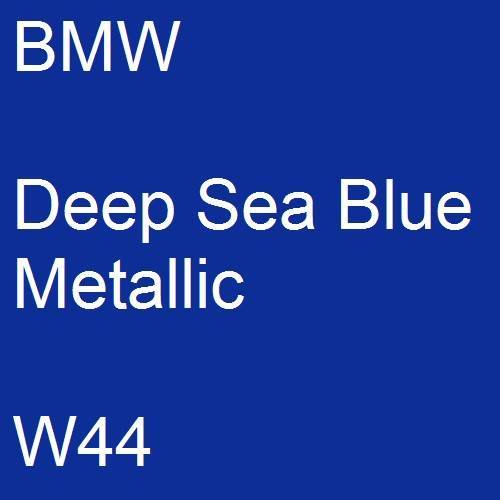 BMW, Deep Sea Blue Metallic, W44.